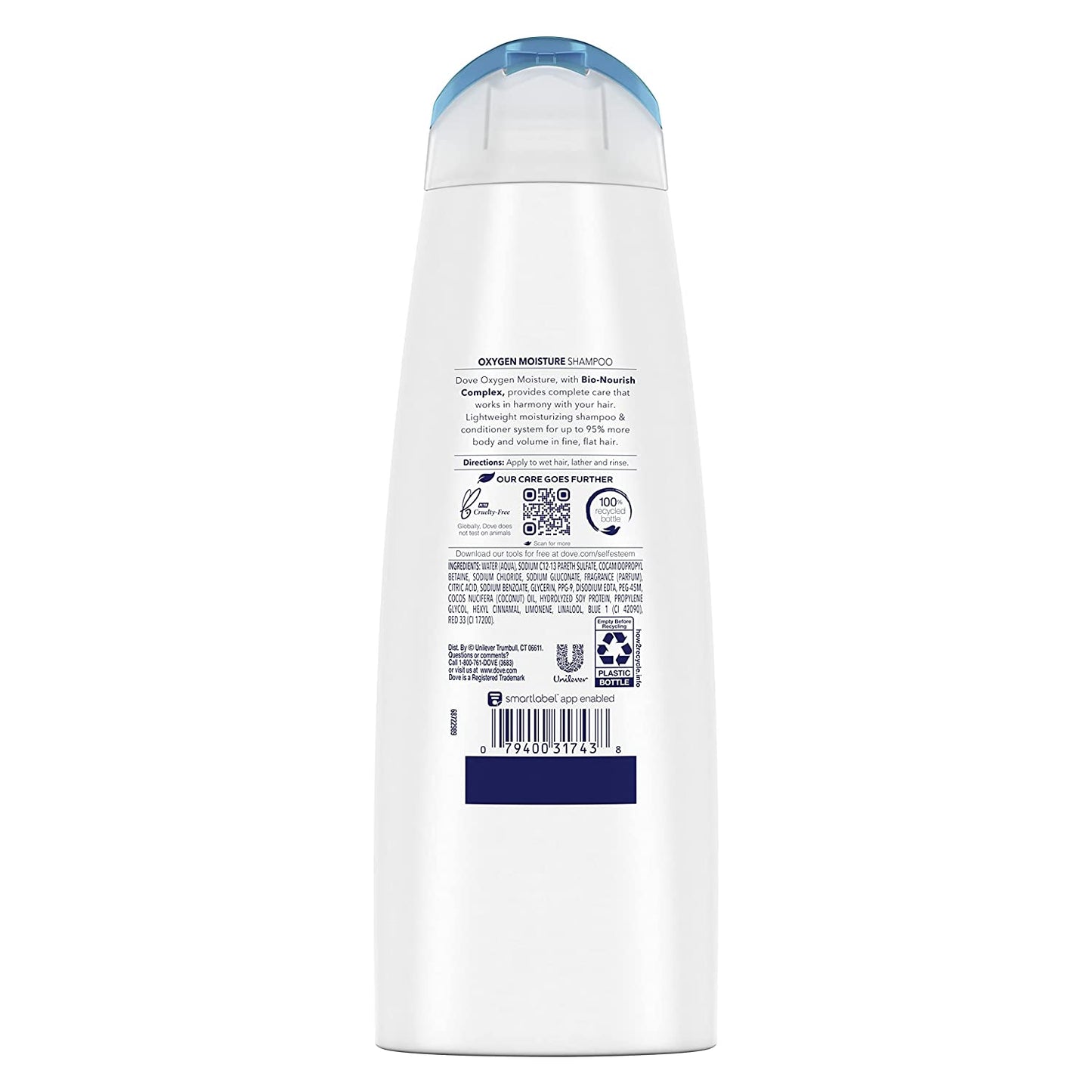 Dove Shampoo for Fine Hair Oxygen Moisture Weightless Hair Care System for 95% More Volume in Flat Hair 12 Oz, Pack of 6 Health & Beauty > Personal Care > Hair Care Dove