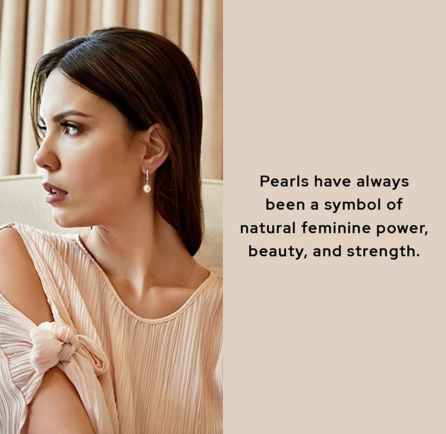 Real Pearl Dangle Earrings for Women with Genuine AAA Quality White Freshwater Cultured Pearls | 14K Gold Plated 925 Sterling Silver Earrings for Women - the PEARL SOURCE Apparel & Accessories > Jewelry > Earrings The Pearl Source