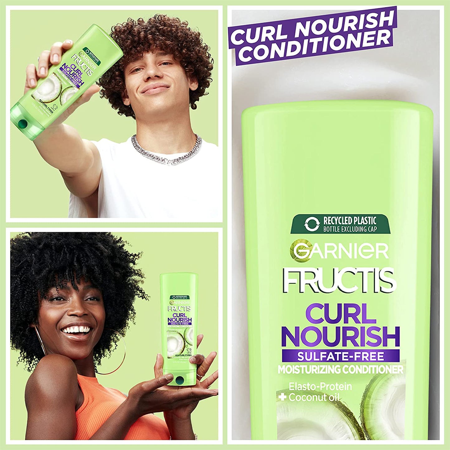 Garnier Hair Care Fructis Triple Nutrition Curl Nourish Conditioner, 12 Fluid Ounce (Packaging May Vary), 3 Count Health & Beauty > Personal Care > Hair Care Garnier