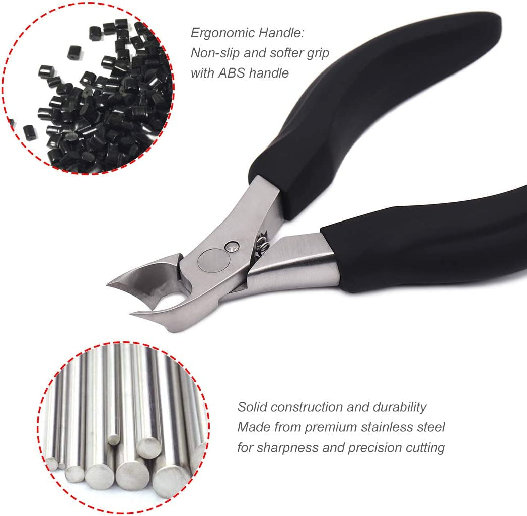 SZQHT Precision Nail Clippers Tool for Thick or Ingrown Toenails Trimmer Surgical Grade Stainless Steel Includes Safety Tip Cover Health & Beauty > Personal Care > Cosmetics > Cosmetic Tools > Nail Tools LY