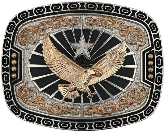 Montana Silversmiths Soaring Eagle Collection Attitude Buckle (Dynamite Soaring Eagle) Apparel & Accessories > Clothing Accessories > Belt Buckles Montana Silversmiths