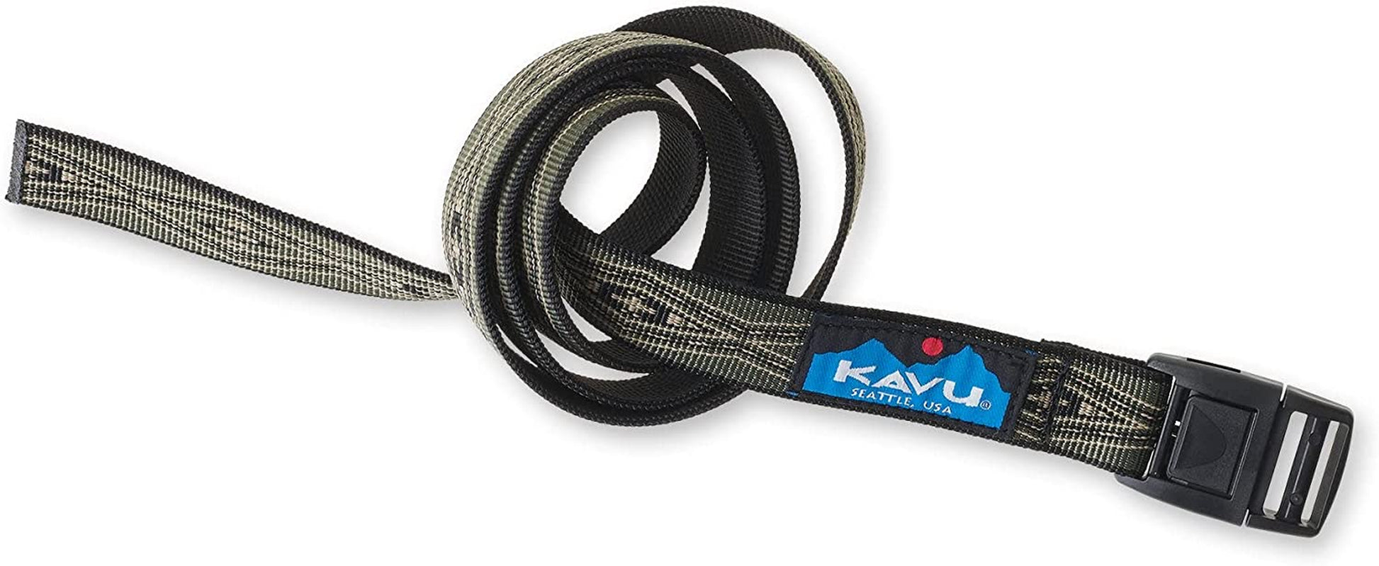 KAVU Burly Belt 1 Inch Nylon Adjustable Waist - Made in America Apparel & Accessories > Clothing Accessories > Belts KAVU-Outdoors Olive Path One Size