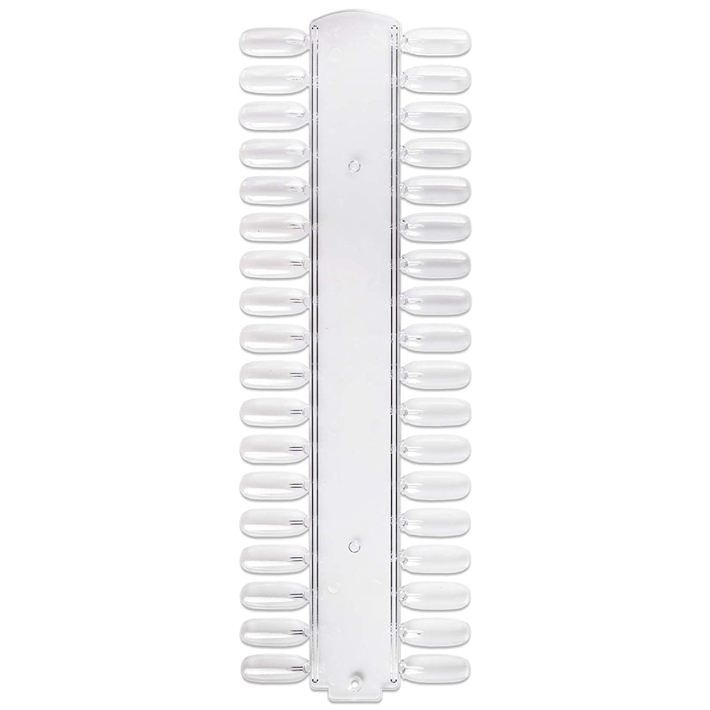 Beauticom® 50 Clear Acrylic False Tip Sticks with Metal Ring Holders Fan-Shaped Nail Art Display Chart Practice Tips Tool - 50 Tips Health & Beauty > Personal Care > Cosmetics > Cosmetic Tools > Nail Tools Beauticom Tips Palette (Clear) 36 Count (Pack of 10)