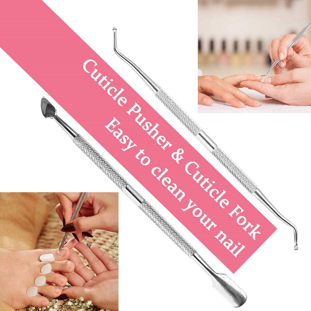 SYNCHAIN 30 in 1 Professional Pedicure Kit, Foot Care Pedicure Tools Set Stainless Steel Foot File Exfoliation Foot Dead Skin Remover Nail Toenail Clipper for Men, Women, Home, Travel, Salon Health & Beauty > Personal Care > Foot Care Synchain