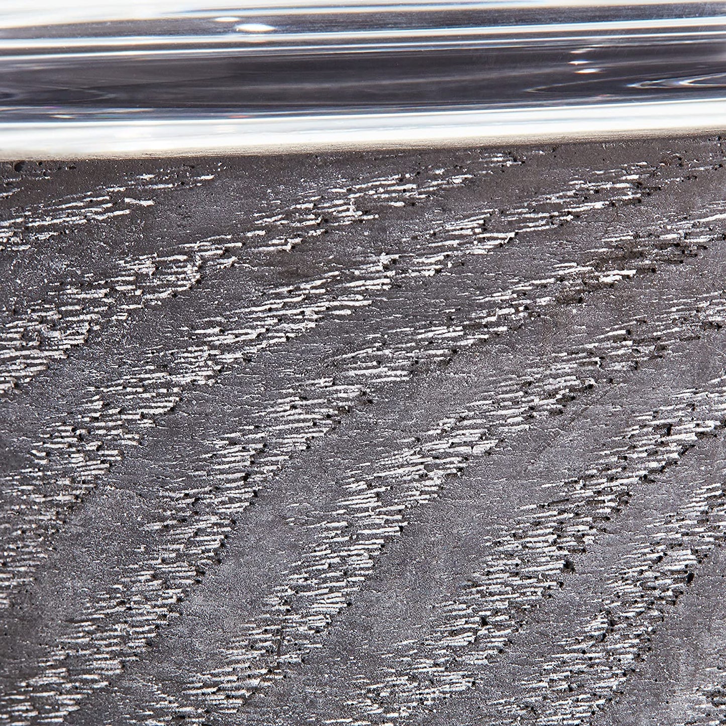 Brand – Rivet Mid-Century Modern Concrete and Glass Decor Candle Holder, 4"H, Grey Apparel & Accessories > Jewelry > Anklets GFW7Z