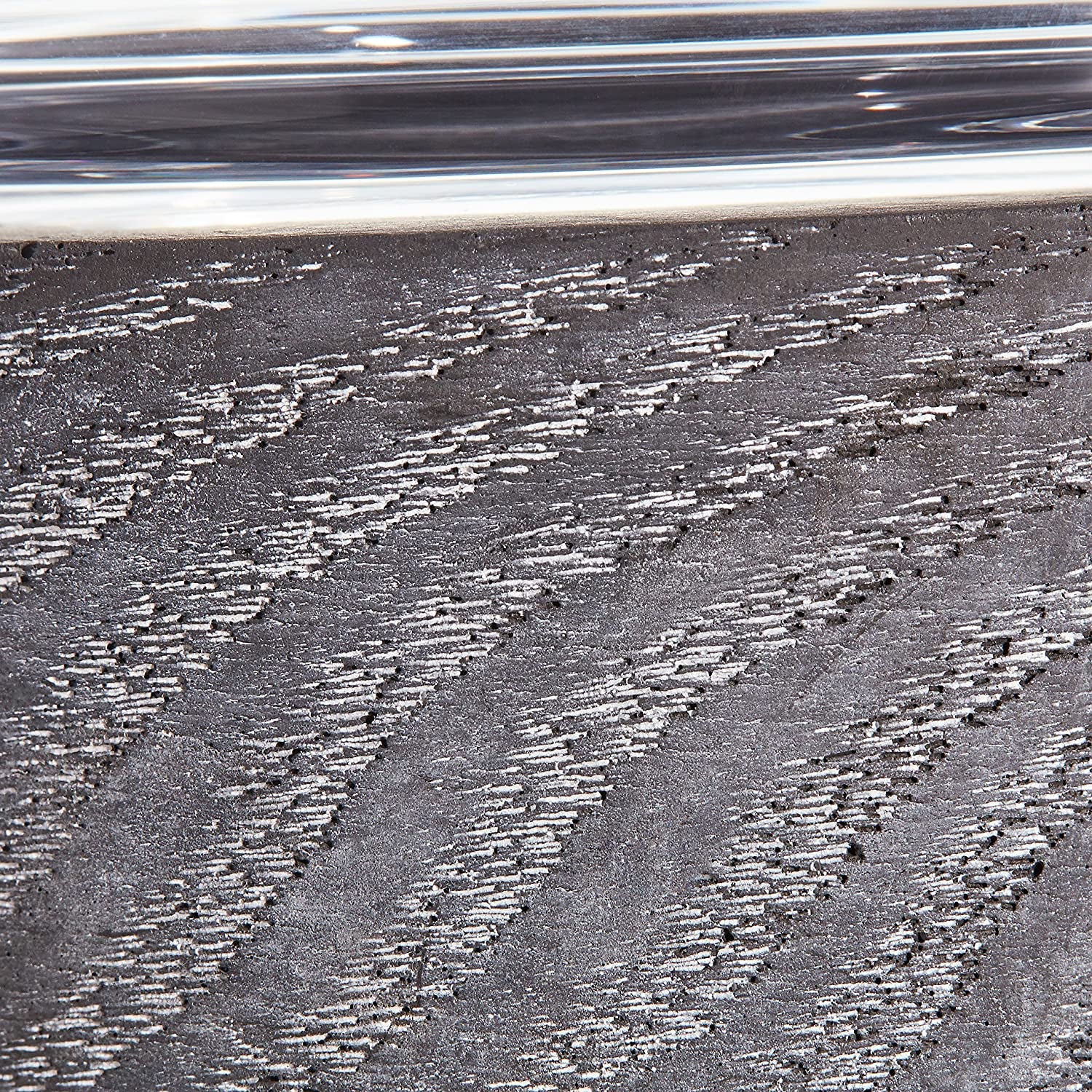 Brand – Rivet Mid-Century Modern Concrete and Glass Decor Candle Holder, 4"H, Grey Apparel & Accessories > Jewelry > Anklets GFW7Z