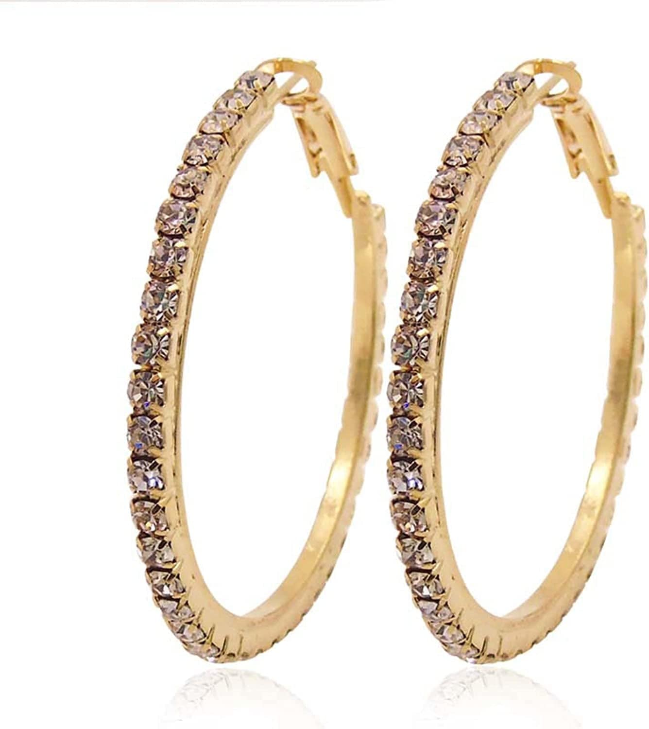 Dangle Earring Zircon Fashion Earrings S-Imple Exaggerated Gold for Ladies Unique Temperament Earrings Silver Cute Jewelry Gifts for Women Girls, Rose Gold Ta-gold / One Size