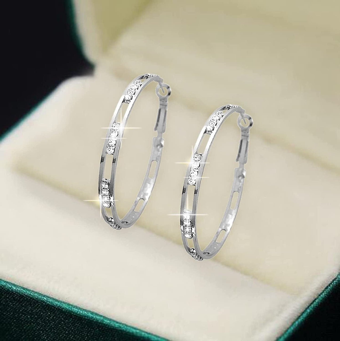 Dangle Earring Zircon Fashion Earrings S-Imple Exaggerated Gold for Ladies Unique Temperament Earrings Silver Cute Jewelry Gifts for Women Girls, Rose Gold Td-silver / One Size