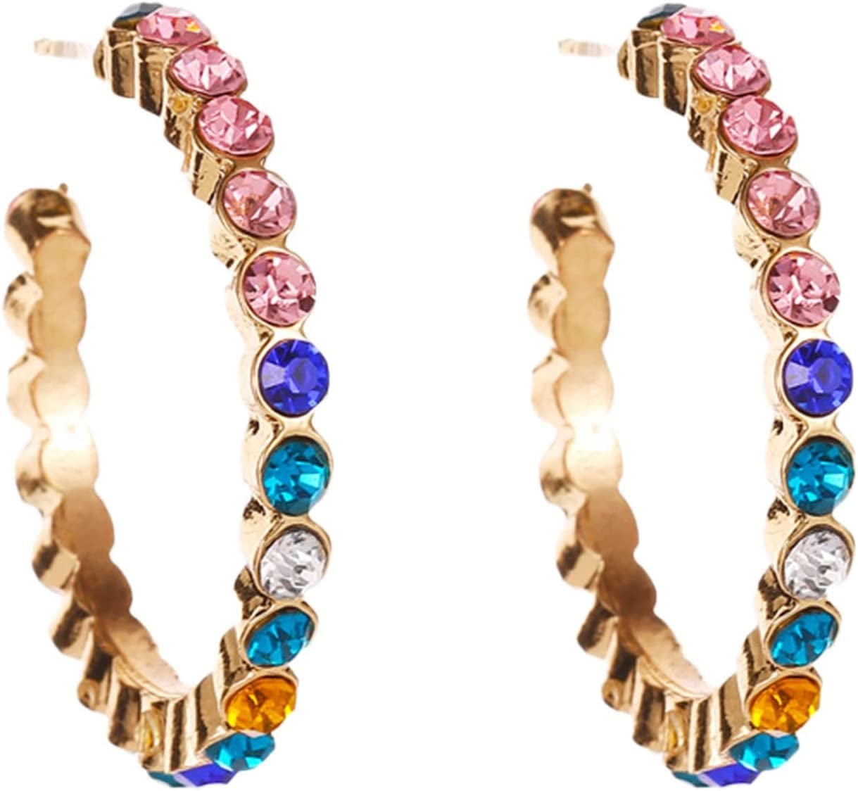 Dangle Earring Zircon Fashion Earrings S-Imple Exaggerated Gold for Ladies Unique Temperament Earrings Silver Cute Jewelry Gifts for Women Girls, Rose Gold a2 / onesize