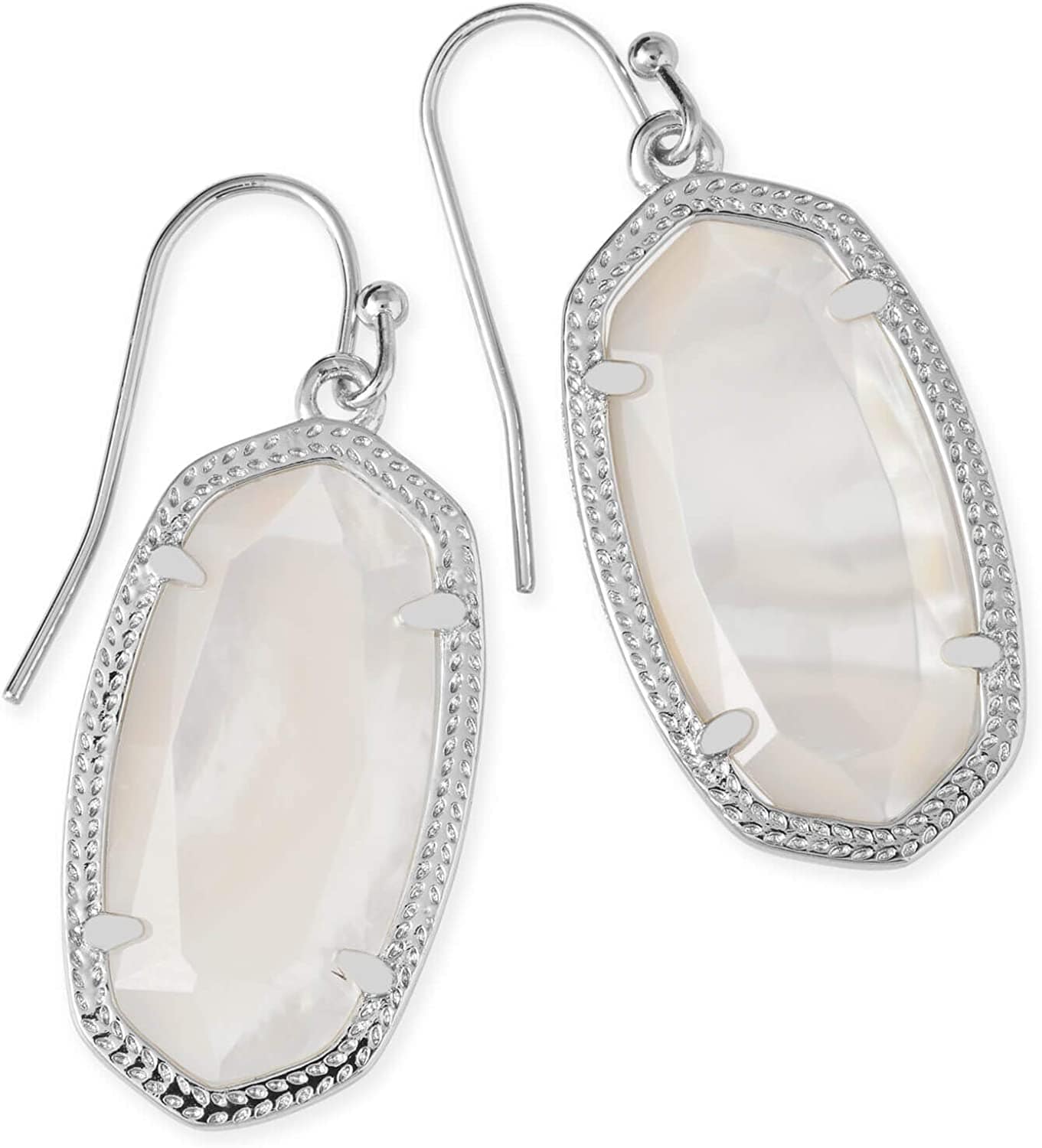 Dani Drop Earrings for Women, Fashion Jewelry RHODIUM - IVORY MOTHER OF PEARL