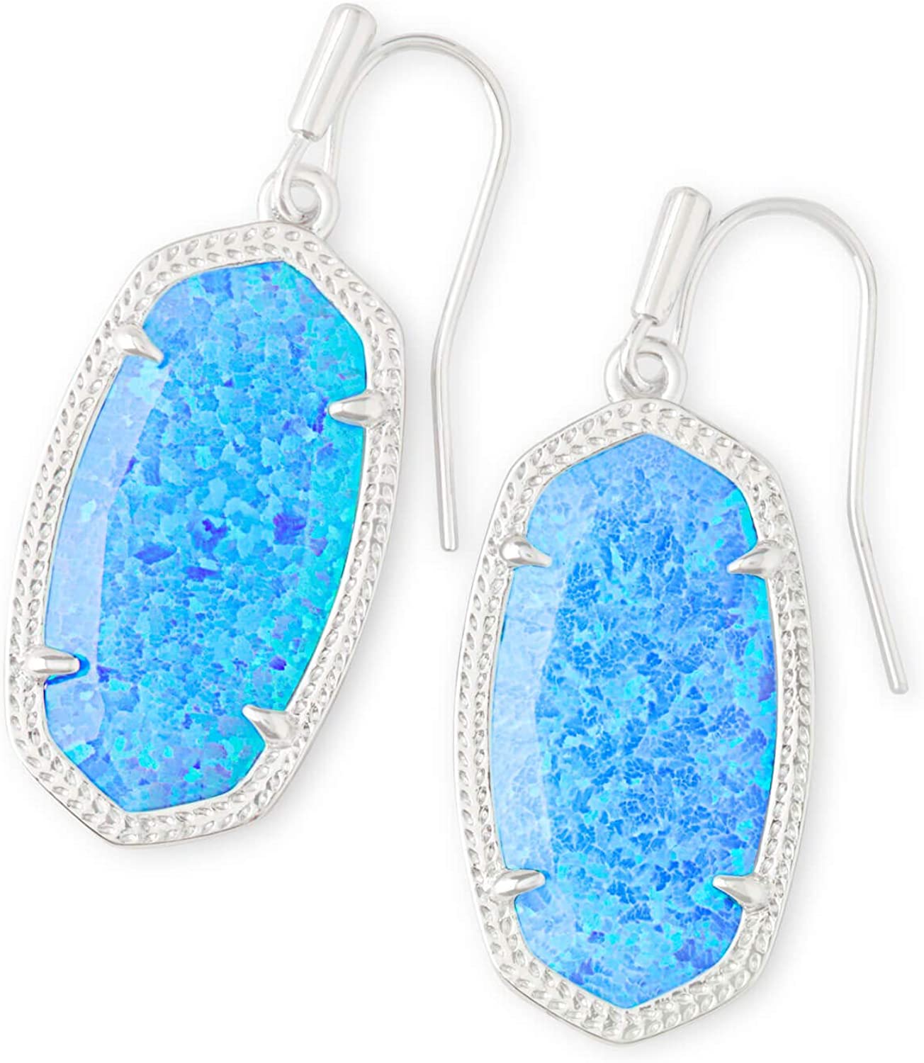 Dani Drop Earrings for Women, Fashion Jewelry RHODIUM - OCEAN KYOCERA OPAL