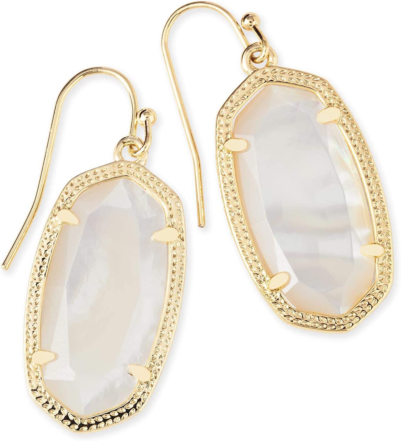 Dani Drop Earrings for Women, Fashion Jewelry GOLD - IVORY MOTHER OF PEARL