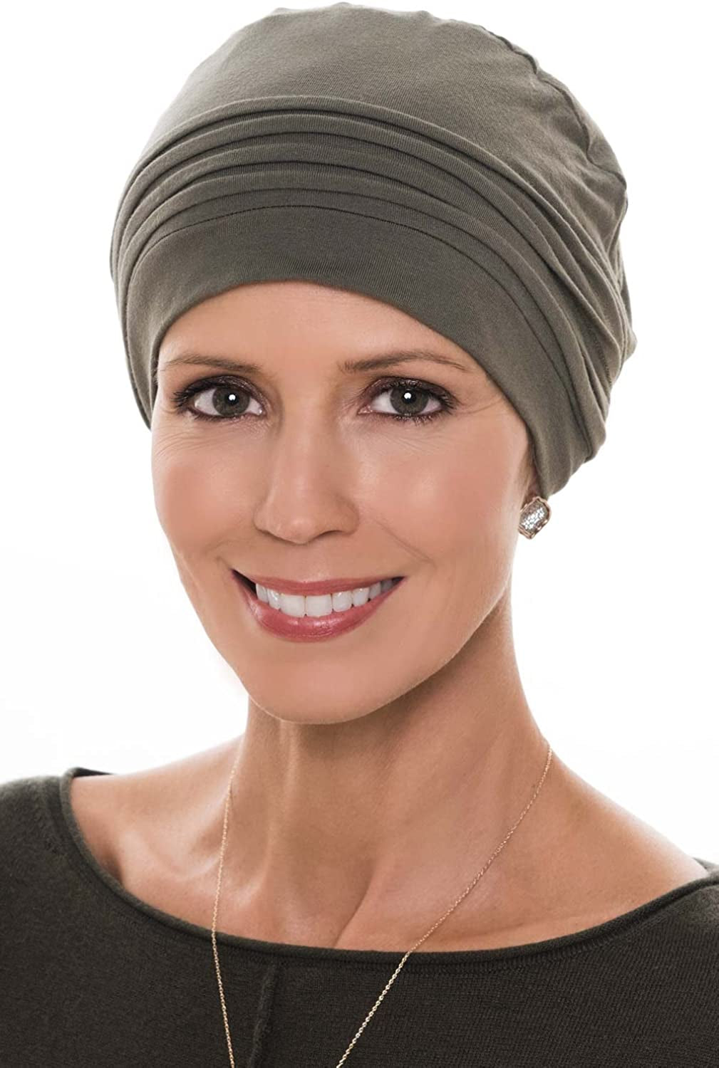 Cardani Couture Cap in Luxury Viscose from Bamboo Apparel & Accessories > Clothing Accessories > Headwear Cardani Luxury Bamboo - Olive Neutral One Size