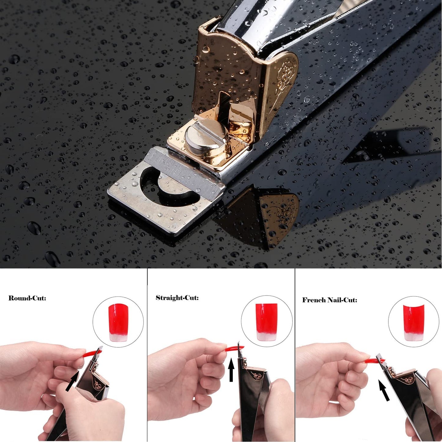 BEZOX New Style Acrylic Nail Clippers Nail Tips Cutter, Manicure Nail Edge Trimmer for Acrylic Nails/Fake Nails/Artificial Nails - Stainless Steel Acrylic Nail Tool Health & Beauty > Personal Care > Cosmetics > Cosmetic Tools > Nail Tools BEZOX