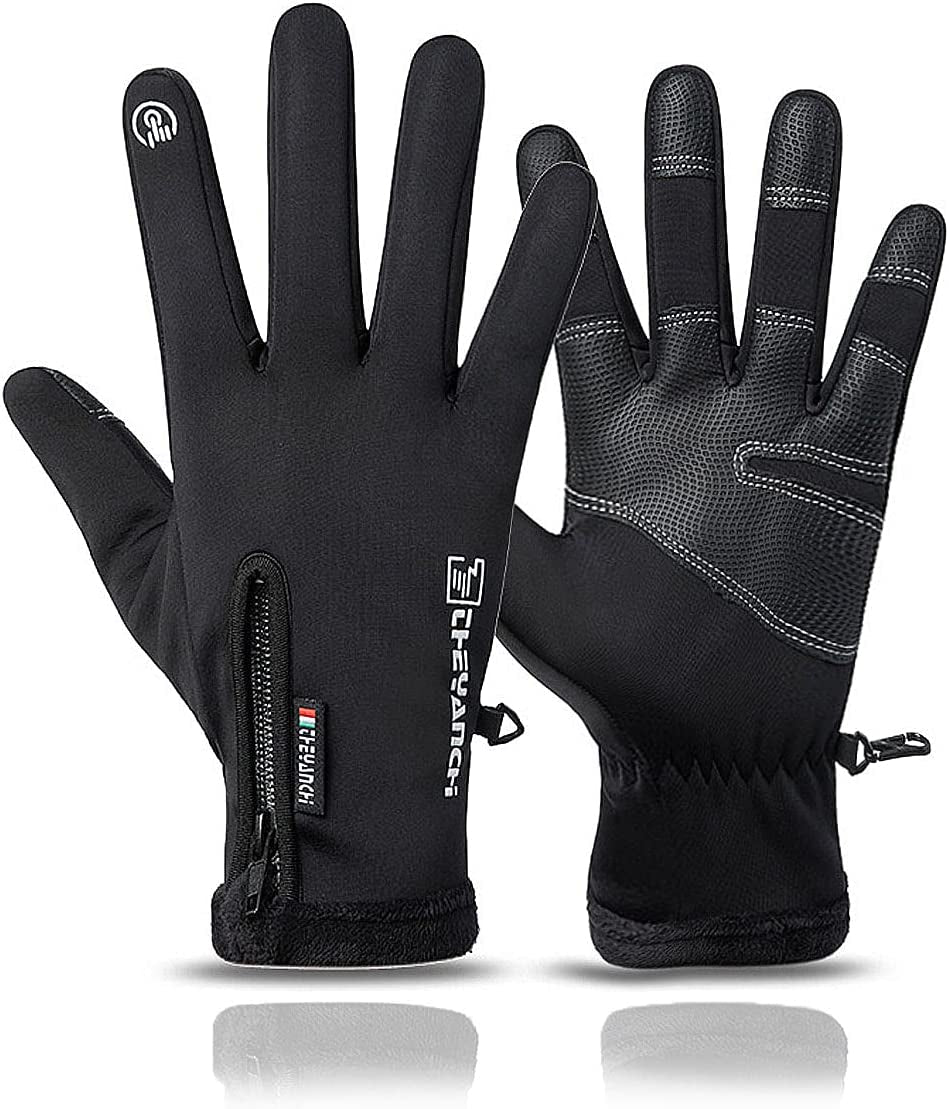 Weitars Winter Warm Gloves for Men Women Touchscreen Waterproof Thermal Snow Gloves for Cycling Hiking Apparel & Accessories > Clothing Accessories > Gloves & Mittens Weitars X-Large