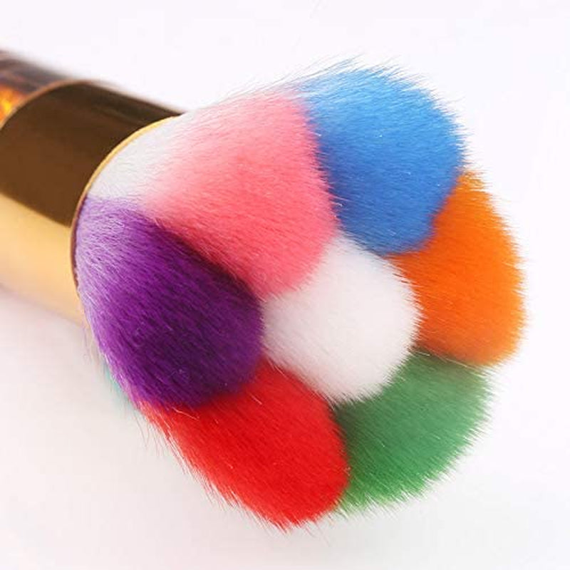 Nail Art Dust Remover Brush Anself Nail Cleaner for Acrylic Gel UV Nail Powder Brush Rhinestones Makeup Foundation Brush Tool - Gold Health & Beauty > Personal Care > Cosmetics > Cosmetic Tools > Nail Tools bouti1583