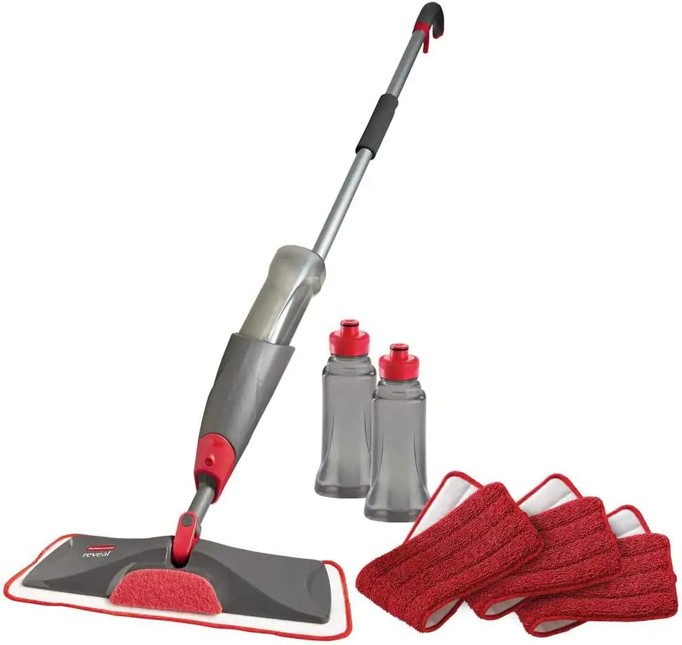 Rubbermaid Reveal Spray Microfiber Floor Mop Cleaning Kit for Laminate & Hardwood Floors, Spray Mop with Reusable Washable Pads, Commercial Mop Apparel & Accessories > Jewelry > Body Jewelry Rubbermaid
