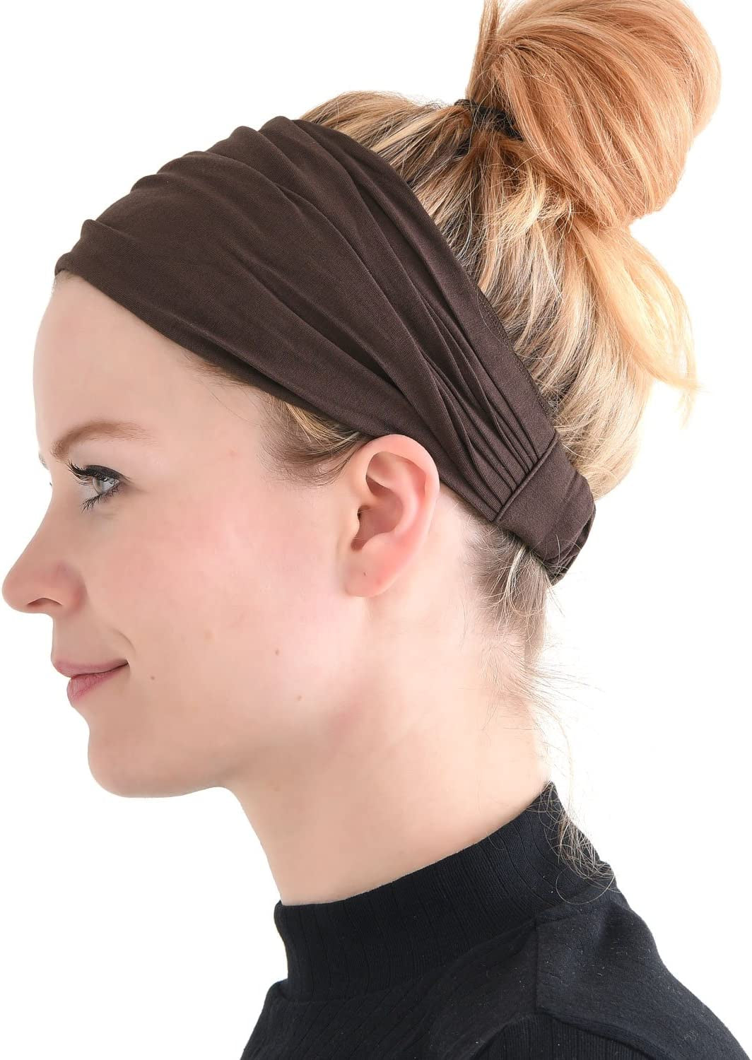 CCHARM Headband Bandana Japanese Style - Mens Head Wrap Womens Hair Band by Casualbox Apparel & Accessories > Clothing Accessories > Bandanas & Headties CCHARM Brown Medium