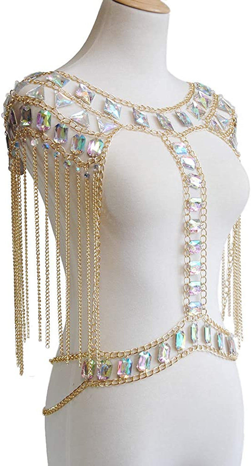 Connie Cloris Women Sexy Jewelry Night Shop Costume Shoulder Body Chain Apparel & Accessories > Jewelry > Body Jewelry Connie Cloris