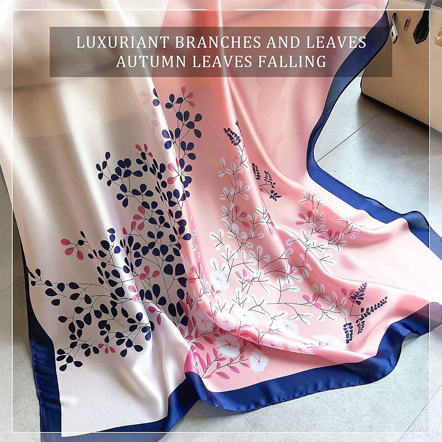 Silk Scarf Women Chiffon Shawl Satin Neckerchief Head Wrap Thin Scarf Beach Hijab Bridal Shawl Binder Scarf Chiffon White Apparel & Accessories > Clothing Accessories > Scarves & Shawls WEIGEER