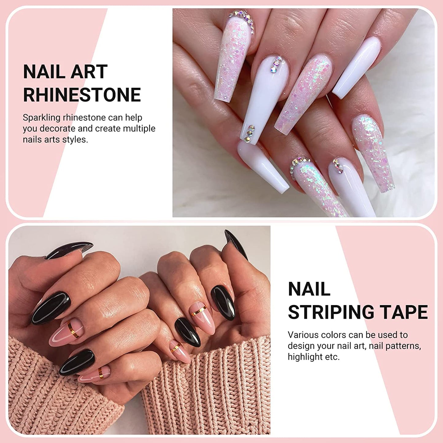 Melodysusie 85 in 1 Acrylic Nail Kit with Storage Bag Pink, Portable Electric Nail Drill, U V LED Nail Lamp, Manicure Tools Set, Compact Gel Nail Starter Kit, Nail Art Supplies DIY at Home Health & Beauty > Personal Care > Cosmetics > Cosmetic Tools > Nail Tools MelodySusie