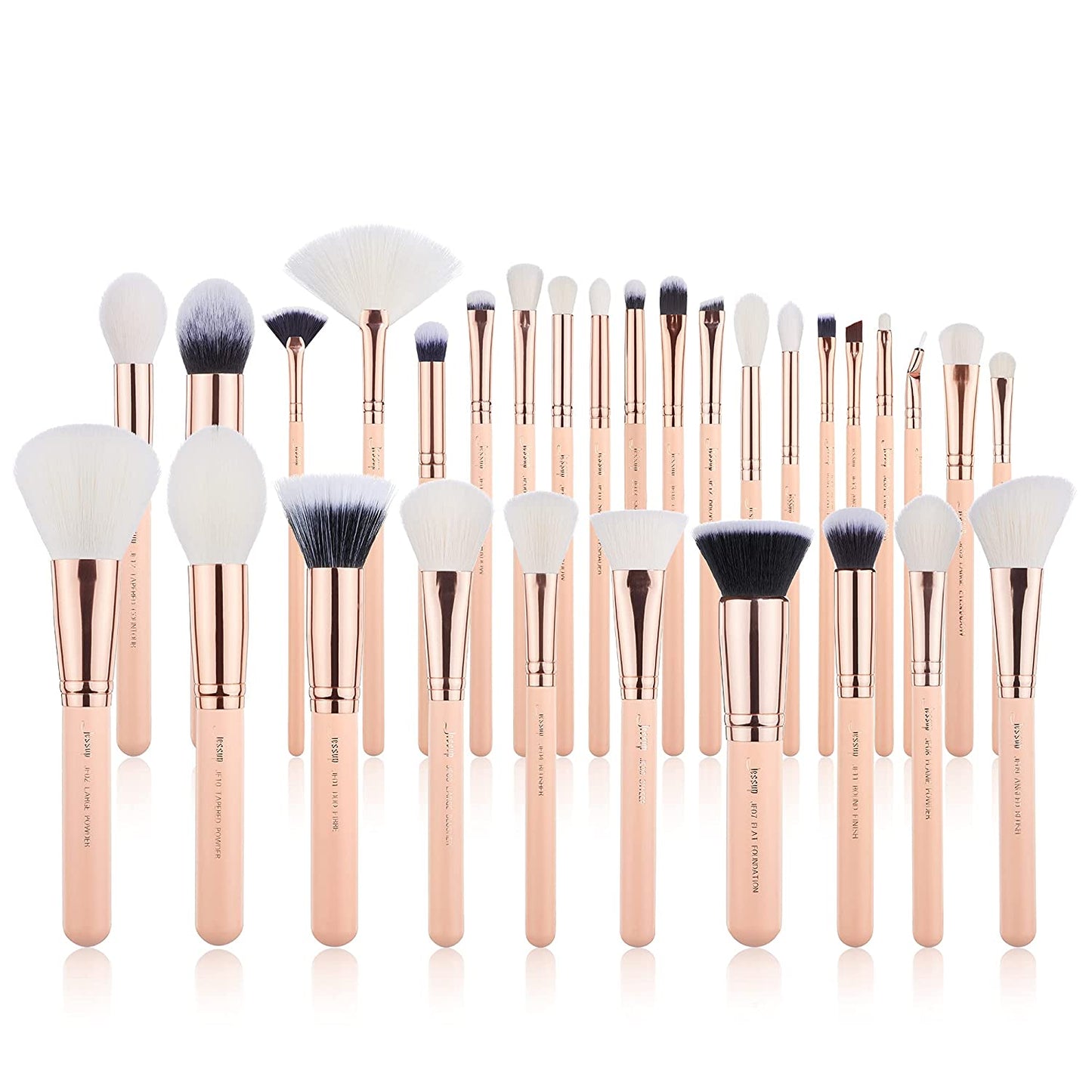 Jessup Brush Set Make up Brushes Powder Brush Face Lip Make-Up Brush Professional Beauty Brush Tools&Kits 30 Pcs Prussian Blue T470 Health & Beauty > Personal Care > Cosmetics > Cosmetic Tools > Makeup Tools Jessup Peach Puff