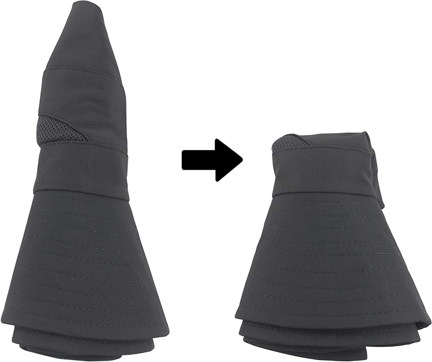 Muryobao 2 Pack Women Ponytail Summer Sun Hat UV Protection Wide Brim Foldable Safari Fishing Cap Apparel & Accessories > Clothing Accessories > Hats Muryobao