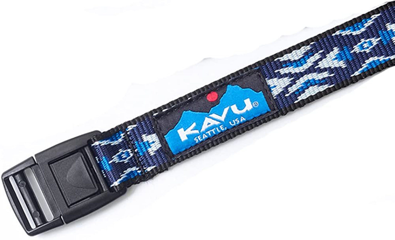 KAVU Burly Belt 1 Inch Nylon Adjustable Waist - Made in America Apparel & Accessories > Clothing Accessories > Belts KAVU-Outdoors Blue Tribal One Size