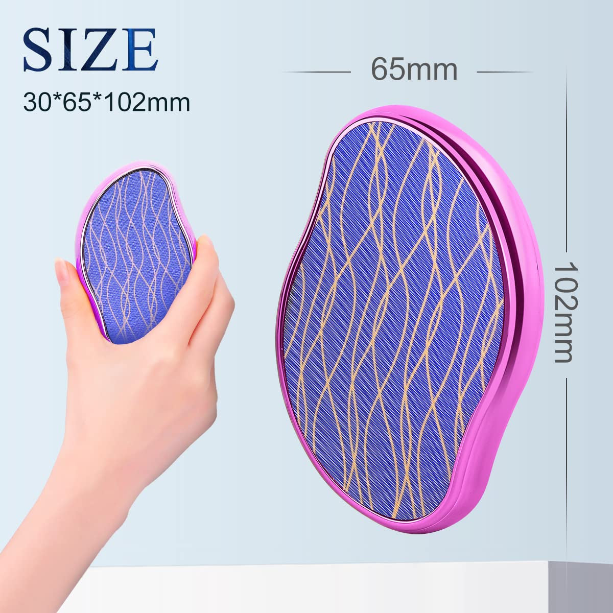 Muisci Crystal Hair Eraser Nano Crystal Painless Hair Removal Tool for Men and Women Reusable Magic Crystal Hair Remover Stone for Body Legs Arms Back Exfoliate Health & Beauty > Personal Care > Foot Care MuiSci