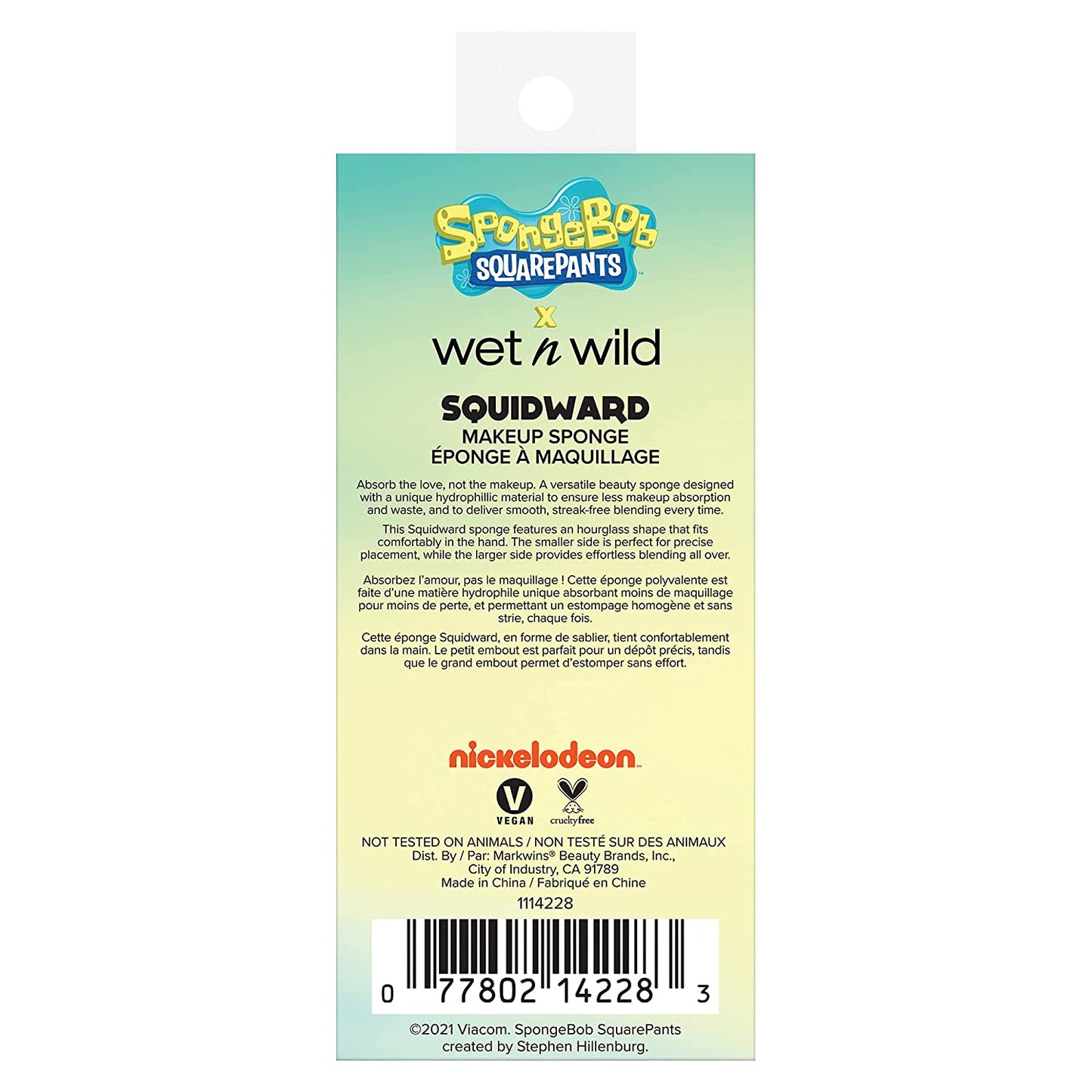 Wet N Wild Makeup Sponge Bob Squarepants Tools Tentacles Hourglass (1114228), Squidward Health & Beauty > Personal Care > Cosmetics > Cosmetic Tools > Makeup Tools wet n wild
