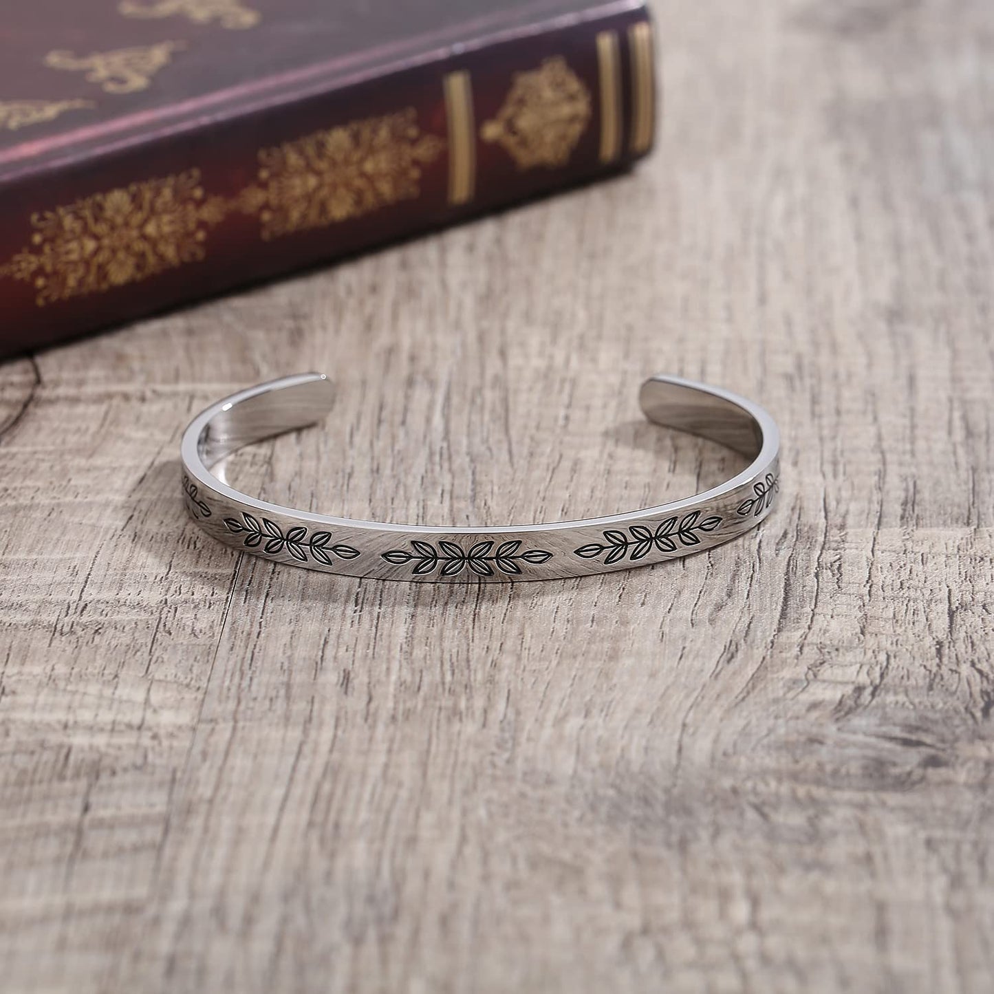 Aryahozel Motivational Cuff Bracelet for Women Girls, Personalized Jewelry Gifts for Her Daughter Mom Sister Niece Best Friends, Engraved Different Sayings Apparel & Accessories > Jewelry > Bracelets AryaHozel