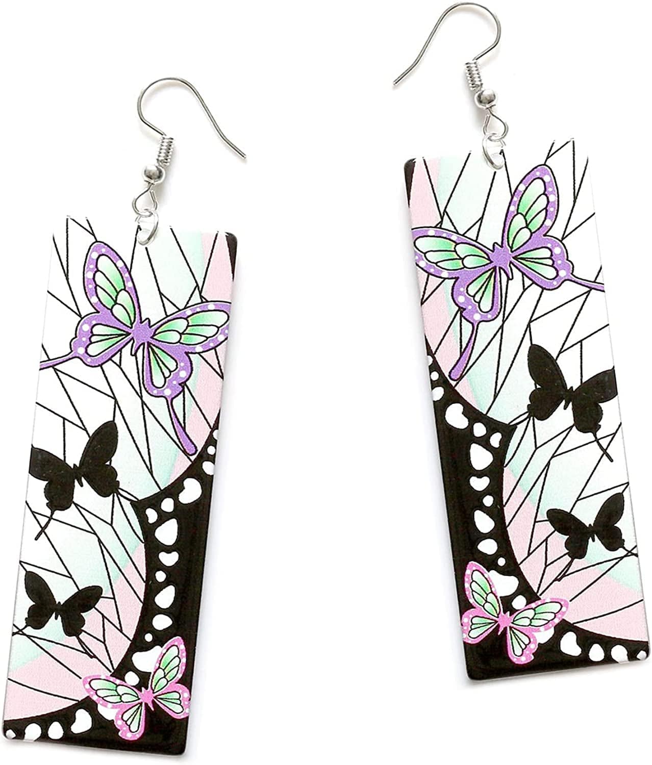 Demon Slayer : Kimetsu No Yaiba Fashion Novelty Koyoharu Gotōge Dangle Earrings Anime Manga Series Sun Breathing Kagura Earrings Nezuko Kamado Zenitsu Agatsuma Inosuke Hashibira Kochou Shinobu Earrings