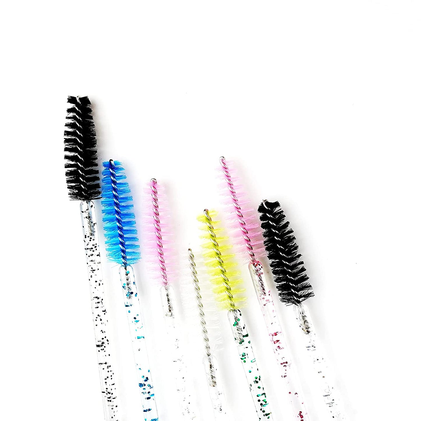 I-Laesh 100 Pcs Disposable Eyelash Brushes, Mascara Wands, Eye Lash Brush, Spoolies for Eyelash Extensions, Spoolie Eyebrow Eyeshadow Brow Makeup Supplies Kit Cleansing Glitter Applicator Tool Accessories Bristle (Crystal Pink) Health & Beauty > Personal Care > Cosmetics > Cosmetic Tools > Makeup Tools i-laesh