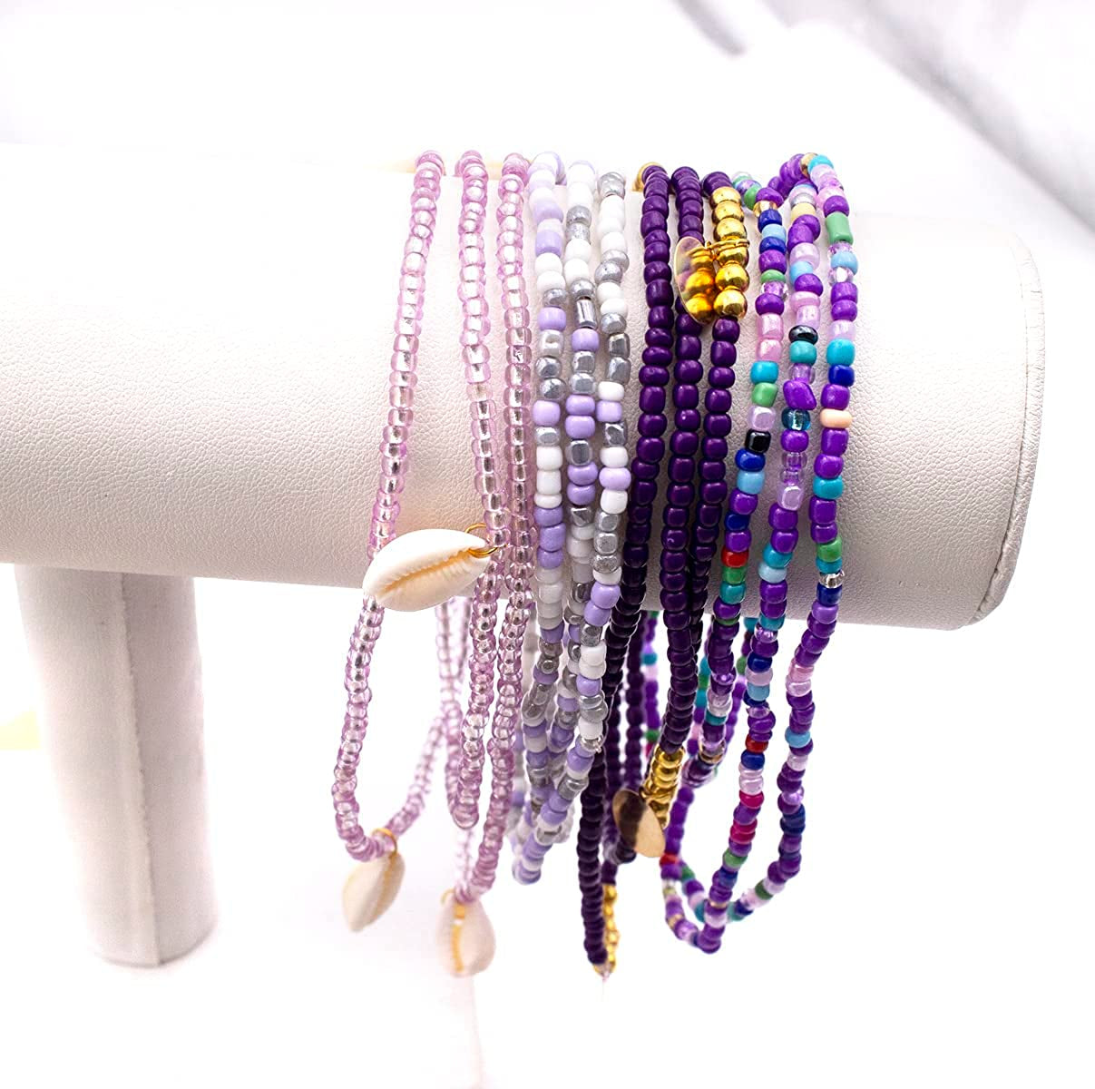 Palotay 16PCS Waist Beads for Women African Waist Beads Chain Colorful Belly Beads Body Chain for the Waist Elastic Stomach Beads Summer Beach Bikini Jewelry Waist Beads Set Apparel & Accessories > Jewelry > Body Jewelry Palotay