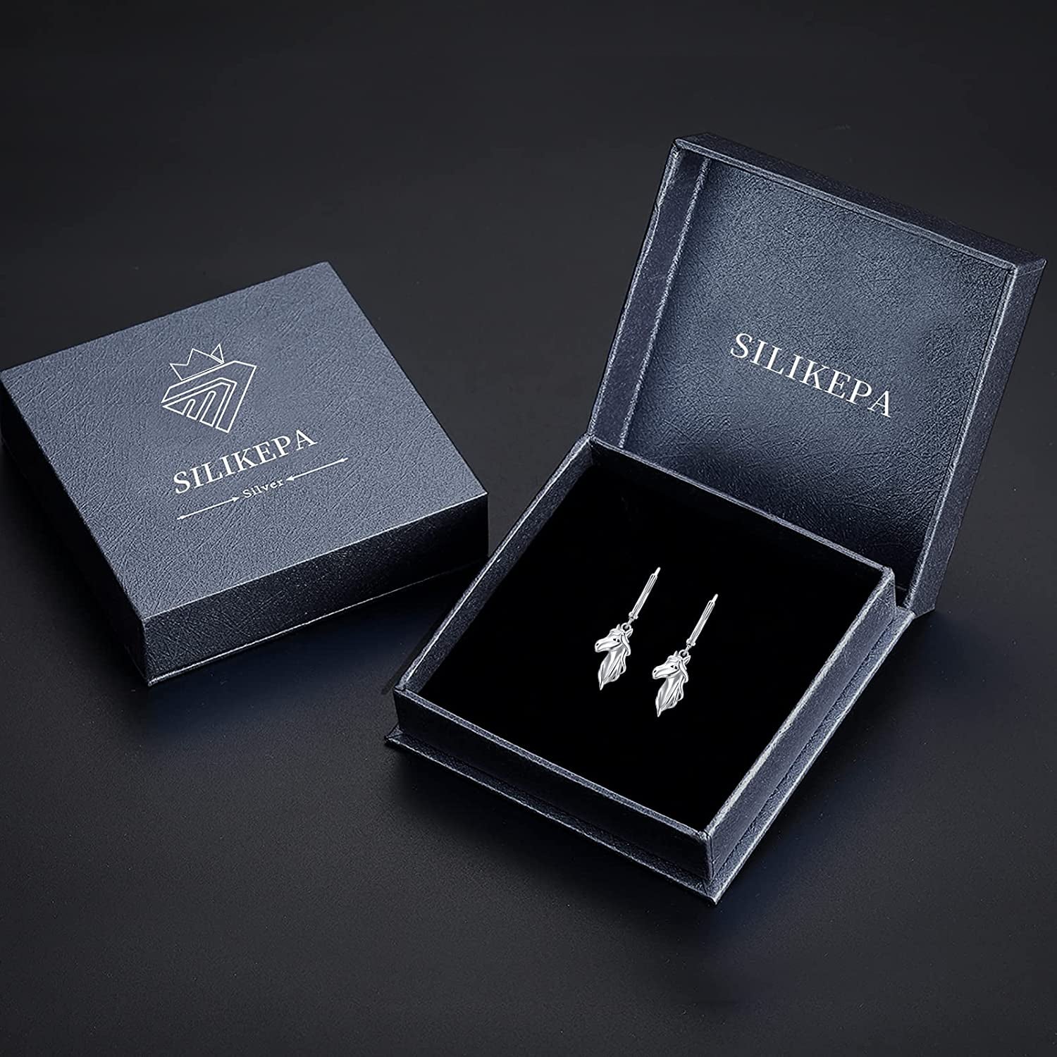 Horse Earrings 925 Sterling Silver Animal Horse Stud Earrings Horse Jewelry Gifts for Mother'S Day Women Girls Teens Horse Lovers Apparel & Accessories > Jewelry > Earrings Silikepa