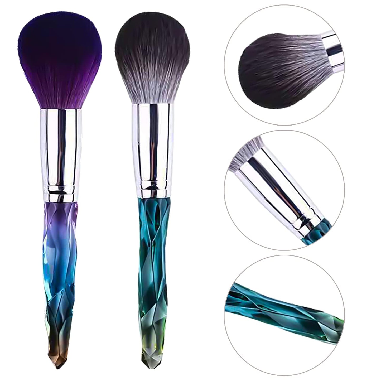 SILPECWEE 2Pcs Nail Dust Brush Acrylic Nail Art Brushes Large Dip Powder Makeup Soft Blush Brush Nail Duster Nail Brushes for Cleaning Dust Nail Art Tools Health & Beauty > Personal Care > Cosmetics > Cosmetic Tools > Nail Tools SILPECWEE
