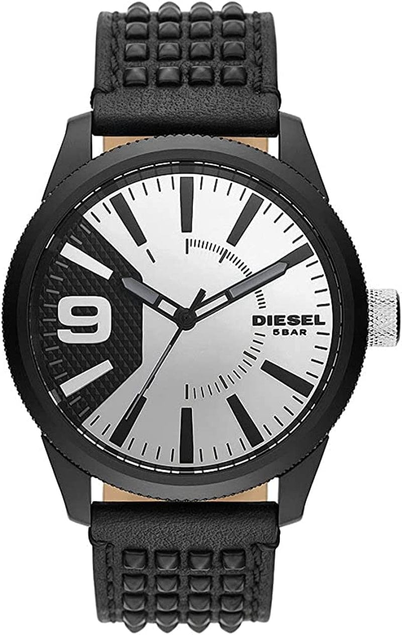 Diesel Men'S Rasp Stainless Steel Quartz Watch Black
