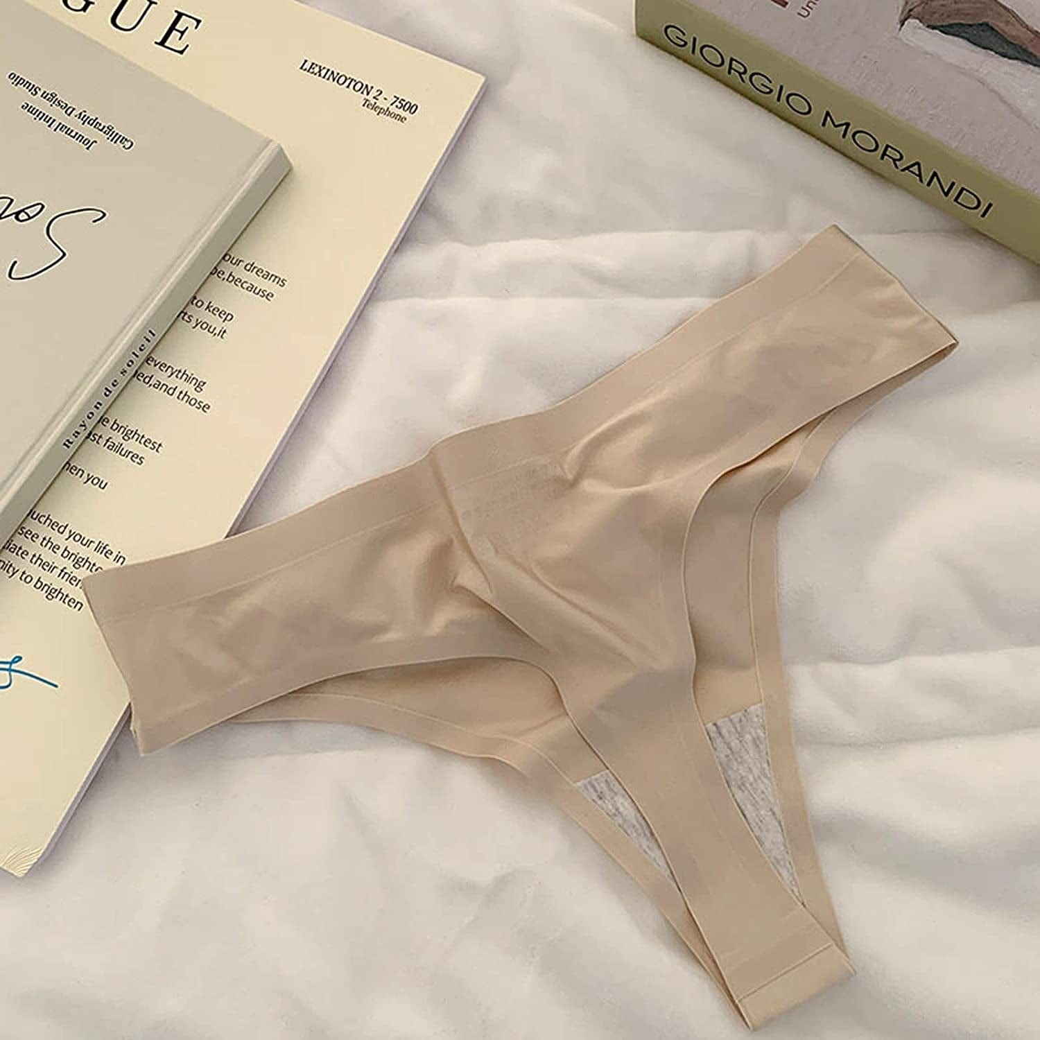 Dinglu Womens Seamless Thongs No Show G-String Underwear