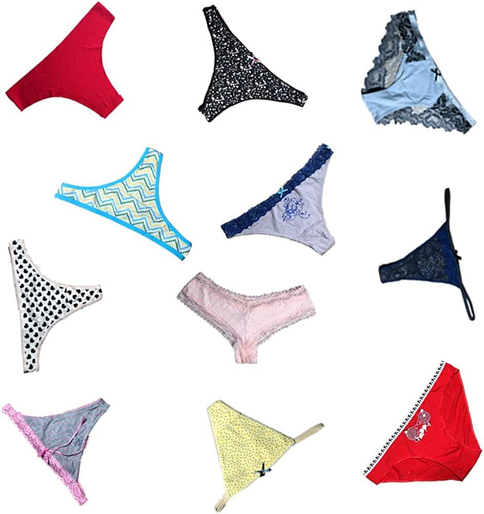 Dircho Women Underwear Variety of Panties Pack Lacy Thongs G-Strings Cotton Briefs Hipsters Bikinis Undies