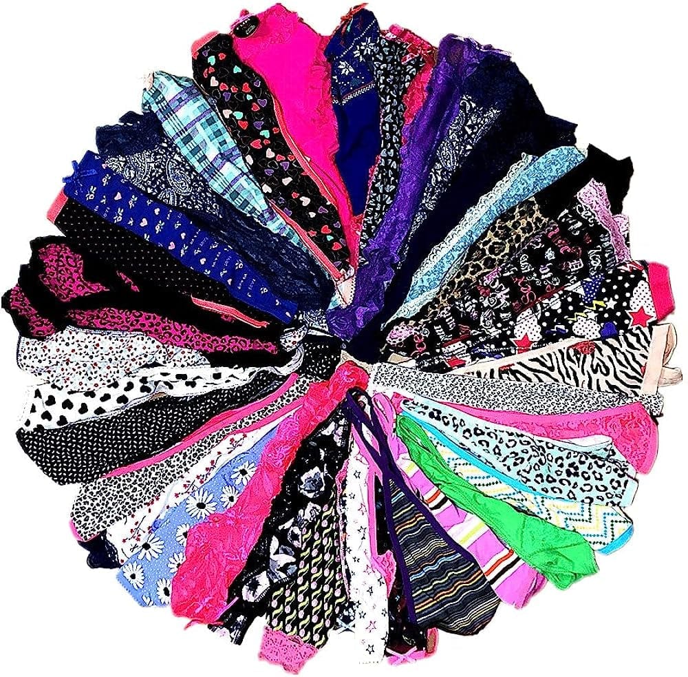 Dircho Women Underwear Variety of Panties Thong G-String T-Back Tanga Pack of 10&20 20 Pcs / X-Large