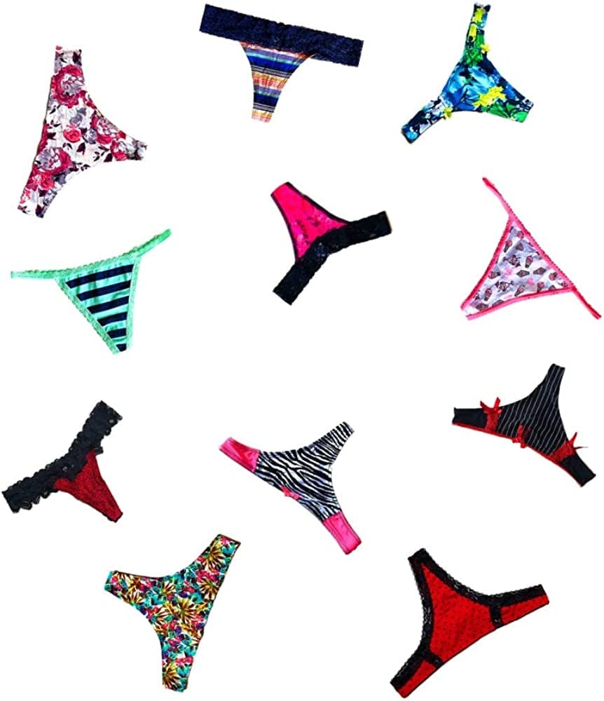 Dircho Women Underwear Variety of Panties Thong G-String T-Back Tanga Pack of 10&20