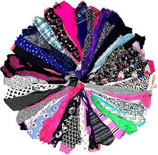 Dircho Women Underwear Variety of Panties Thong G-String T-Back Tanga Pack of 10&20 20 Pcs / Large