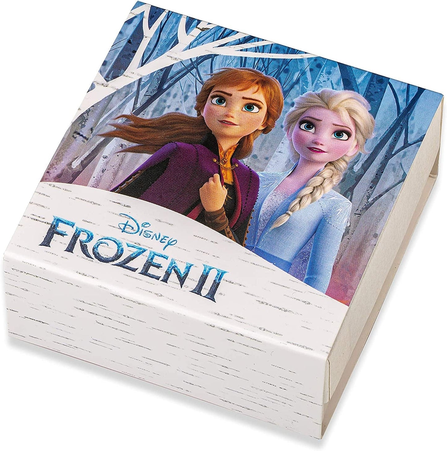 Disney Frozen 2 Fine Silver Plated Blue Crystal Snowflake Dangle Earrings