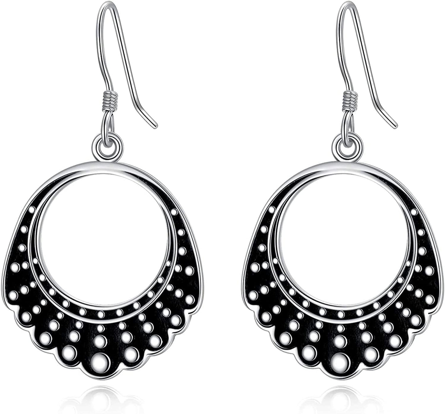 Dissent Collar Earrings Sterling Silver RBG Gifts Dangle Drop Earrings Jewelry Gifts for Mothers Fans of Ruth Bader Ginsburg