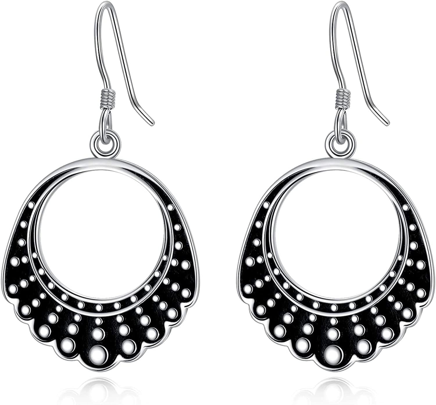 Dissent Collar Earrings Sterling Silver RBG Gifts Dangle Drop Earrings Jewelry Gifts for Mothers Fans of Ruth Bader Ginsburg