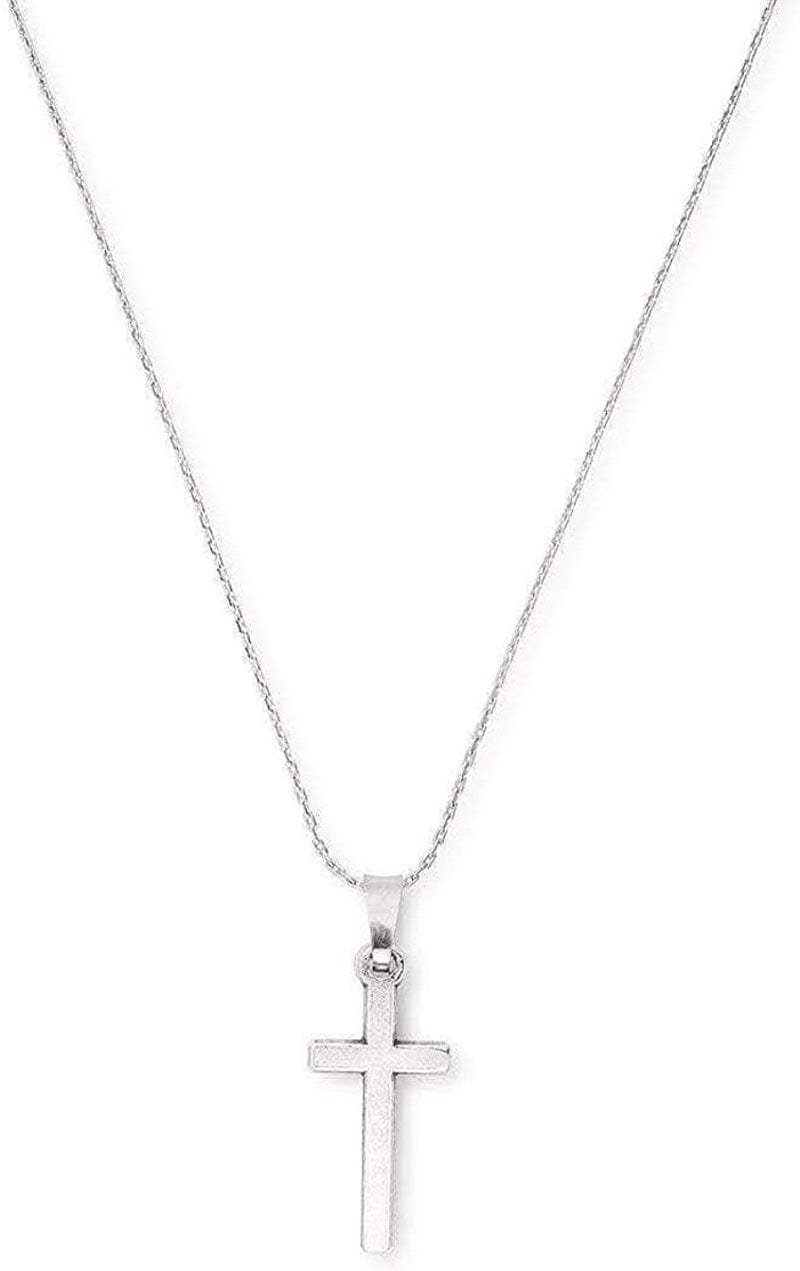 Divine Guides Women'S Cross Jewelry Set, Matching Necklace and Bangle, Rafaelian Finish Rafaelian Gold Finish / Necklace