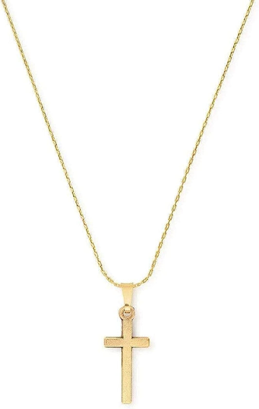 Divine Guides Women'S Cross Jewelry Set, Matching Necklace and Bangle, Rafaelian Finish Rafaelian Silver Finish / Necklace