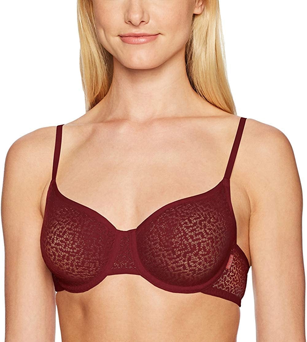 DKNY Women'S Modern Lace Unlined Demi Bra Rust / 38C