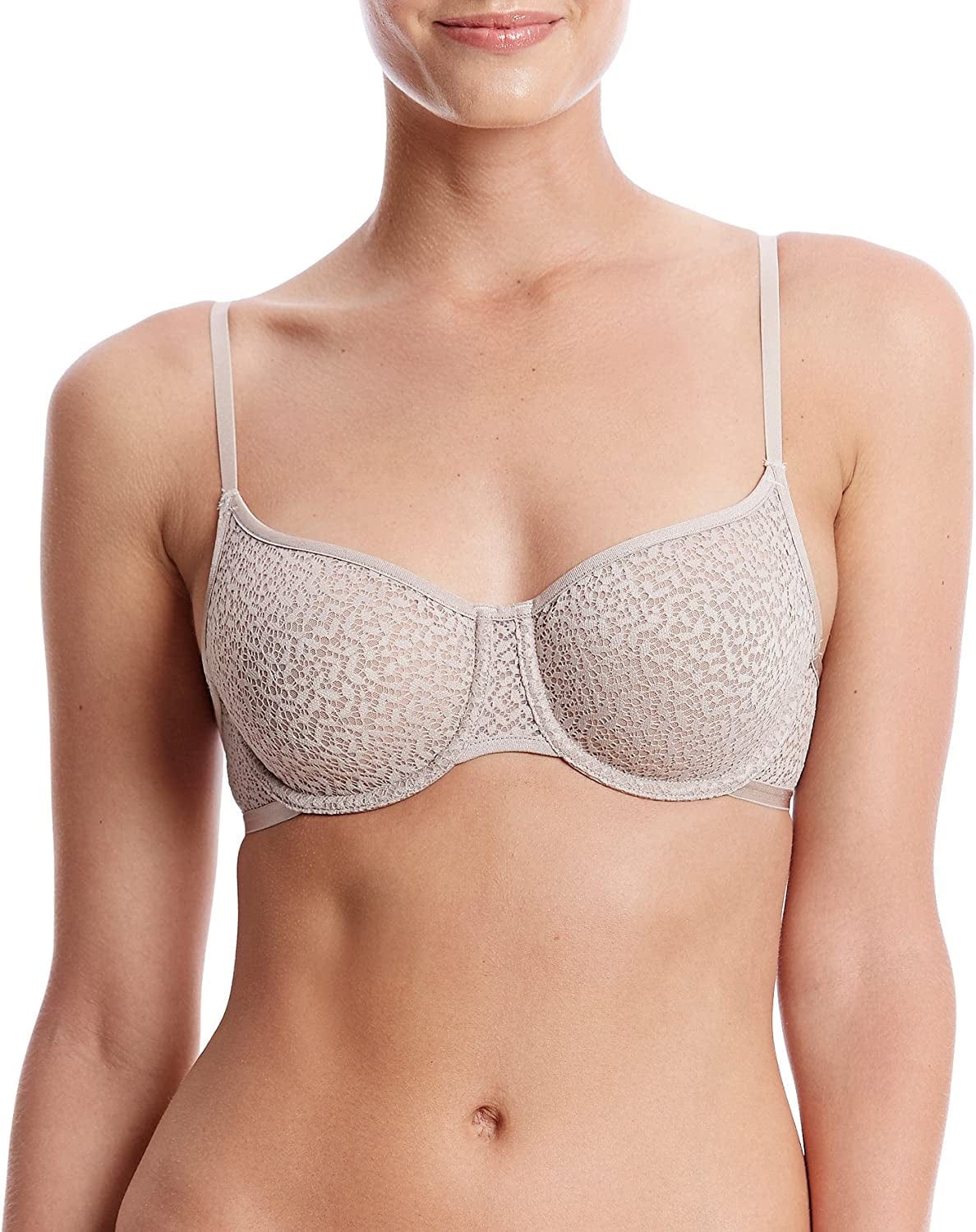 DKNY Women'S Modern Lace Unlined Demi Bra Champagne / 34A