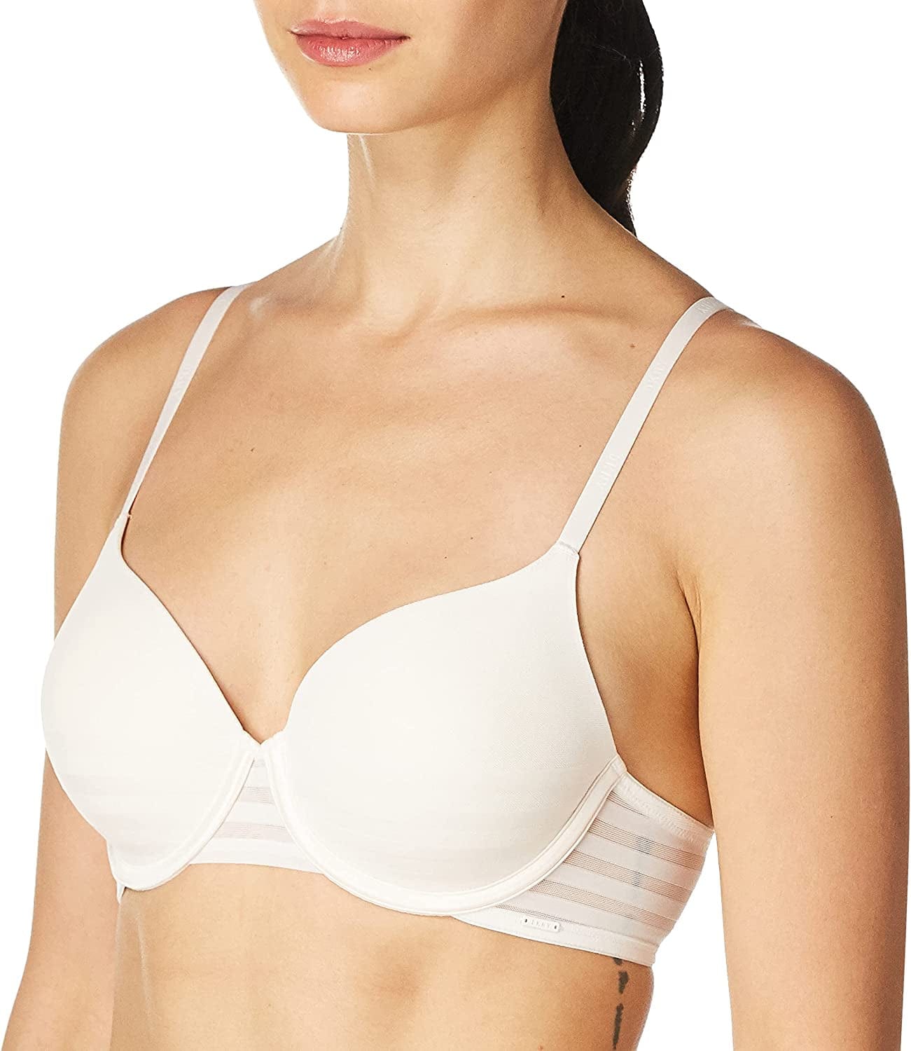 DKNY Women'S Modern Lines Full Coverage T-Shirt Bra Vanilla / 40D
